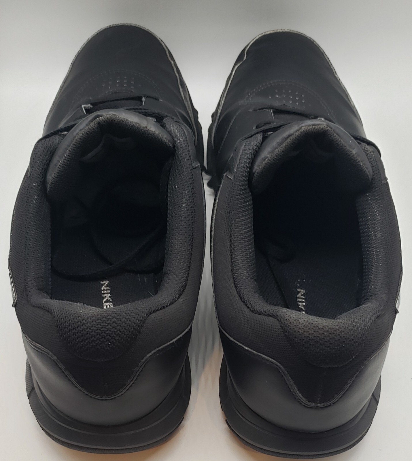 Nike Durasport 4 Men's Size 12 Black Leather Golf Shoes Soft Spike