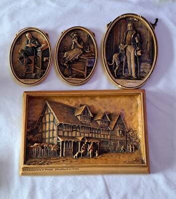 Vintage Osborne Ivorex Plaque Lot VERY COOL PIECES!!