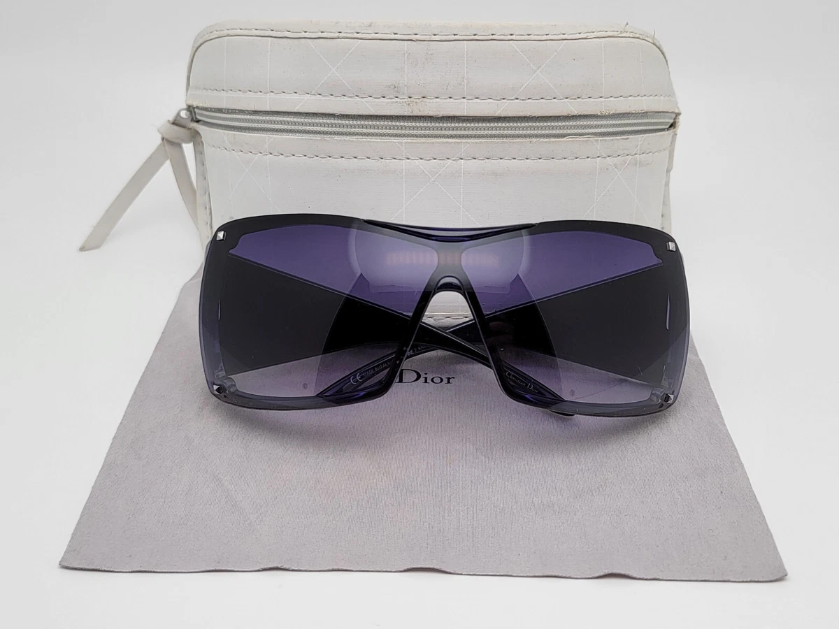 Christian Dior Y2K Overshine 2 Purple Blue Frame Purple Gradient Lens Sunglasses