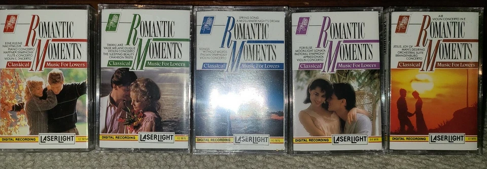 ROMANTIC MOMENTS Classical Music For Lovers 5 SEALED TAPES MOZART BACH & MORE - Image 2 of 4