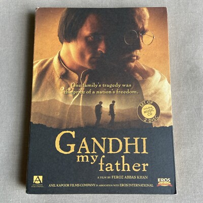 Gandhi My Father (DVD CD 2007) W/ Insert India History Drama