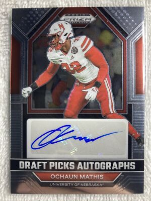 2023 Panini Prizm Draft Picks Ochaun Mathis  #DPA-OCM Autographs