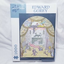 Edward Gorey Pomegranate Artpiece 1000 piece puzzle NIB 20"x 27"