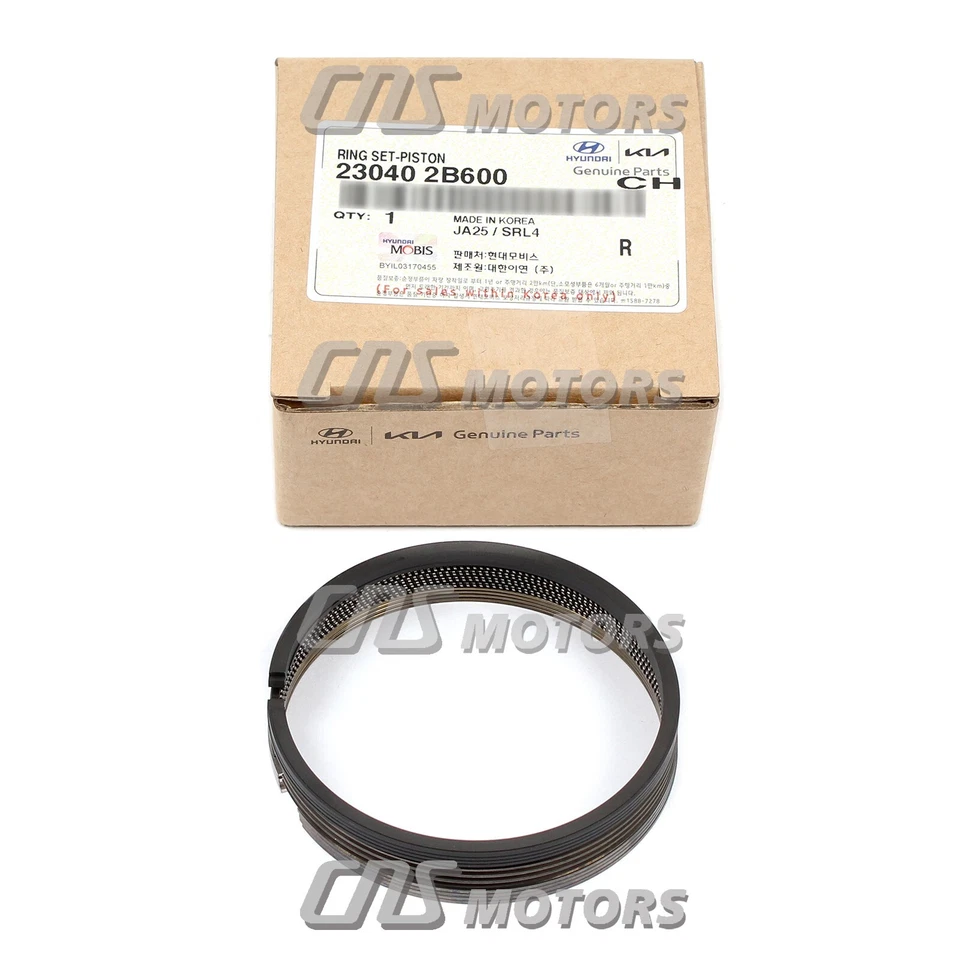 ⭐GENUINE⭐ Engine Piston Rings Set STANDARD for 12-19 Accent Veloster 230402B600 Foto 2 de 4