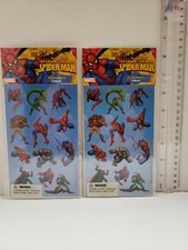 Scrapbooking Crafts Stickers Marvel Spider-Man Poses Spider Sense Lot of 2 NEW