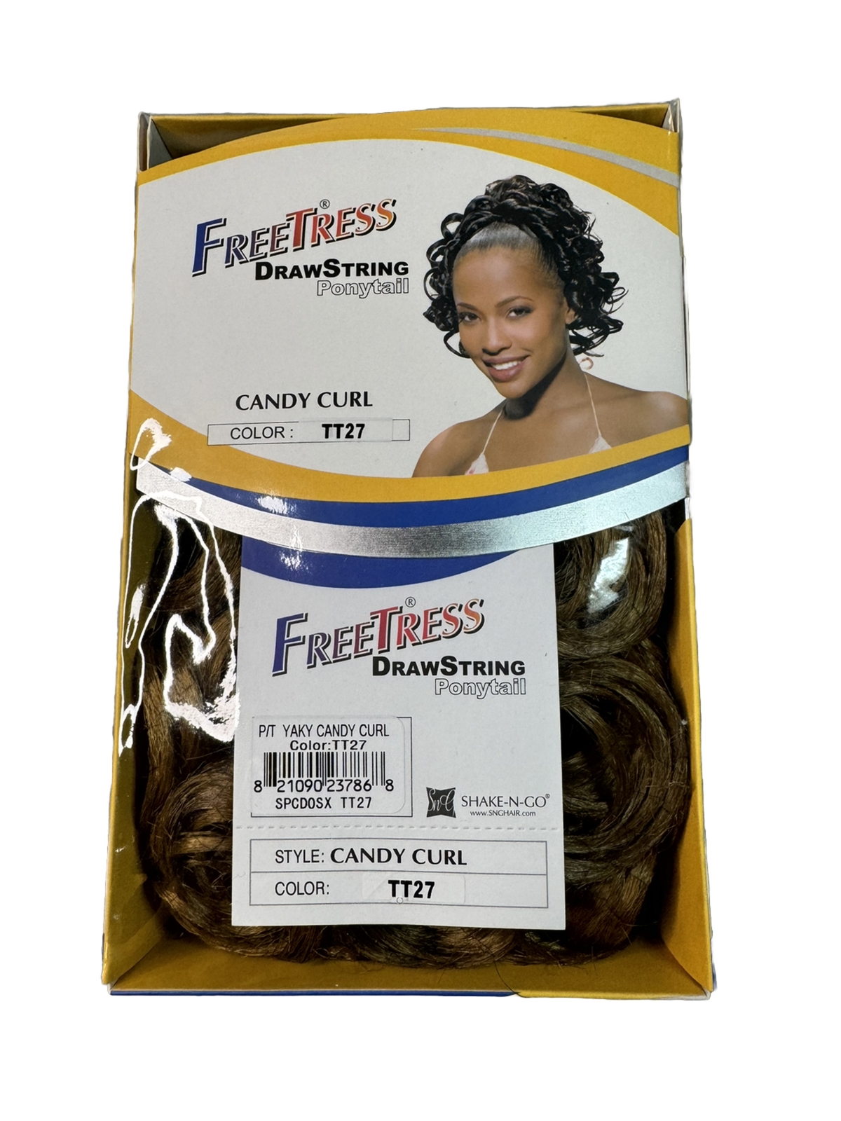 Freetress ShakeNGo Synthetic Hair PonyTail Candy Curl Color TT27 eBay