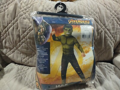 New Sealed Marvel Avengers Endgame Hulk Child's Large Costume