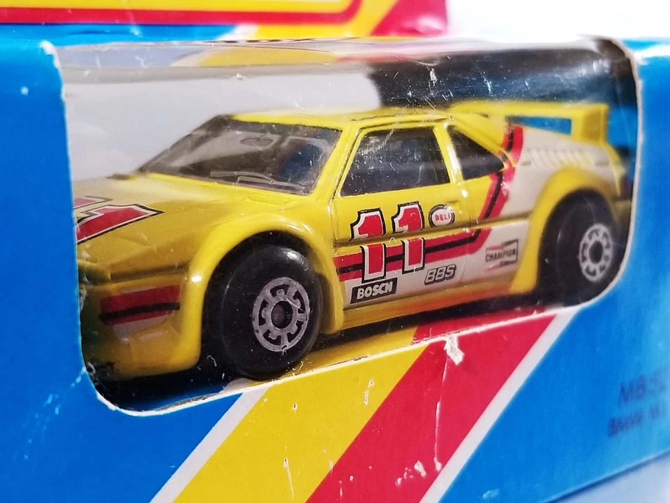 Matchbox BMW M1 / 1986 / MB52 / Unpunched Blue Window Box - Image 4 of 4