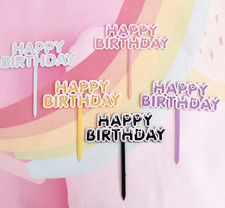1pc DIY Cute Happy Birthday Cake Topper Party Decoration Supplies