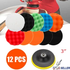 Car Buffing Pads Polishing Sponge Set Waxing Foam Polisher Kit for Drill