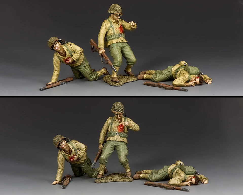 KING & COUNTRY D DAY DD317 U.S. INFANTRY DEAD & WOUNDED - Image 1 of 1