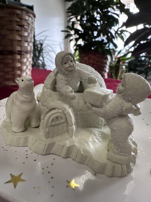 DEPTMARMENT 56 SNOWBABIES  WE'RE BUILDING AN ICY IGLOO  NIB