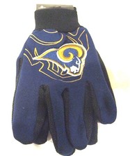Los Angeles Rams NFL Raised Team Logo Licensed Sport Utility Gloves LLIII-New