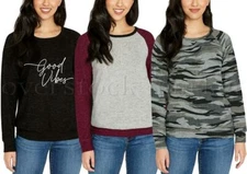 NEW WOMENS BUFFALO BY DAVID BITTON COZY SOFT CREWNECK TOP! KNIT TOP! VARIETY