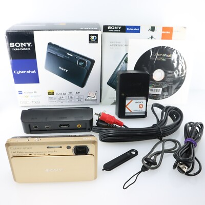 Mint] Sony Cyber-Shot DSC-TX9 Gold 12.2MP Digital Camera 4x