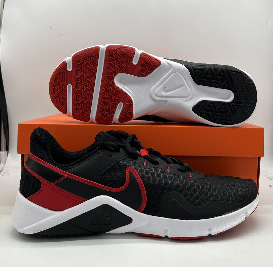 Nike Legend Essential 2 Shoes Gym Black White Red CQ9356-005 Mens Size |  eBay
