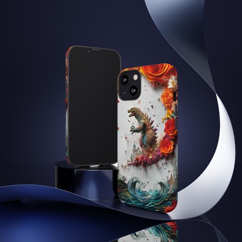 Phone Ink - Tough Case for iPhone Galaxy Pixel - Dino Monster Kaiju Paper Cut - Picture 69 of 191