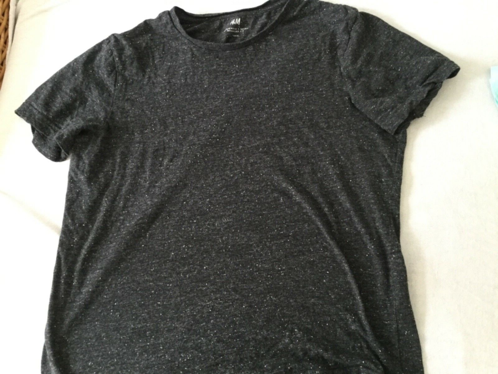 H&M HERREN TSHIRT Jungen M 46 48 grau COOL! Regular fit eBay