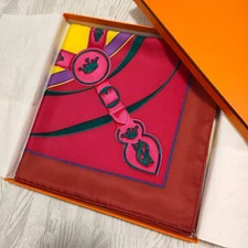 Unused w/box HERMES Carre 90 LA PROMENADE DU MATIN Silk Scarf 90cm Rare