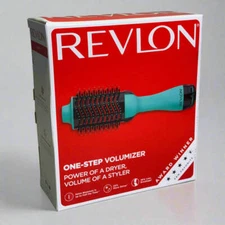 REVLON Salon One Step Hair Dryer & Volumizer Sz 12.5" L, Mint RVDR5222