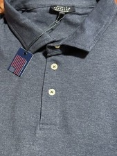 NWT Simply Southern Men  s Navy Blue Polo Shirt Size XL NEW