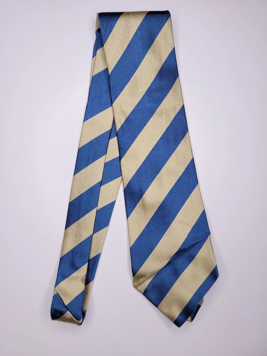 J Crew Mens Formal Necktie 56u0026#034;Lx3.75u0026#034;W Brass/Blue Neck Tie | eBay
