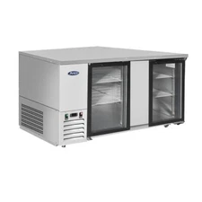 Atosa MBB69GGR, 2-GLASS Door 68" WIDE BACK BAR COOLER