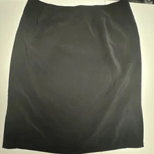Travis Ayers for Dressbarn Skirt Women’s 18W Black Lined Elastic Waist Back