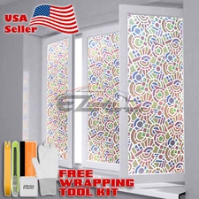 *36"x120" Frosted Film Glass Home Bathroom Window Security Privacy Sticker #5022