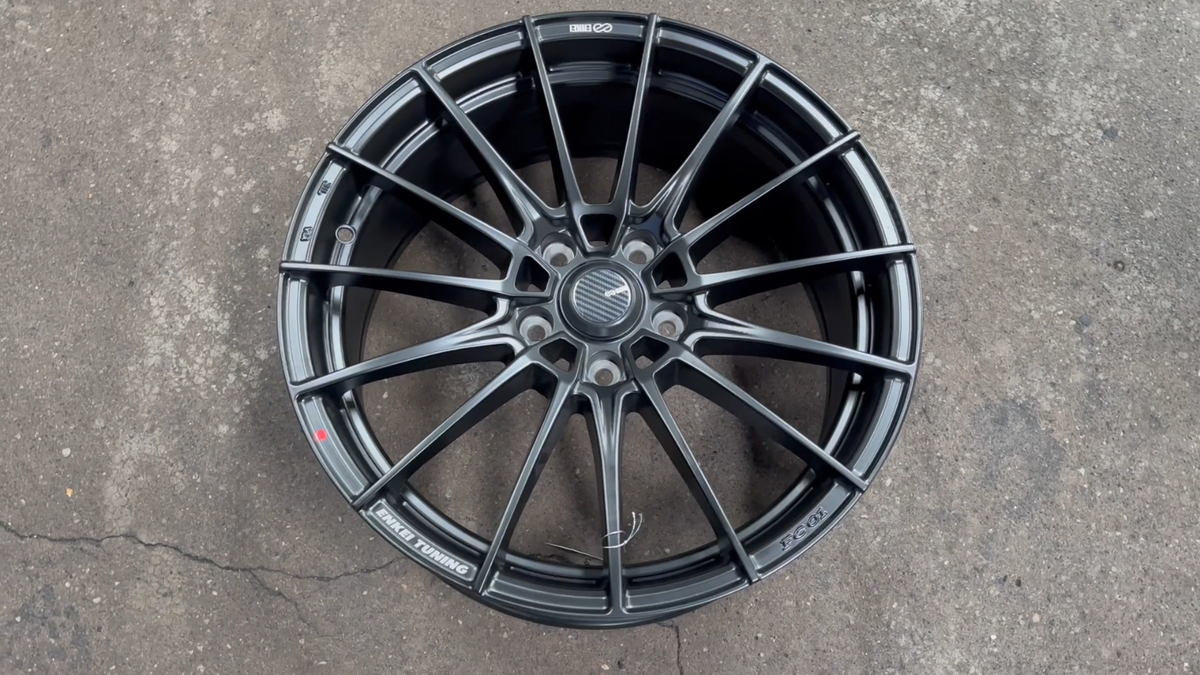New 18x8J ENKEI TUNING FC01 BLACK (4 Wheel) 5x114.3 Honda Toyota