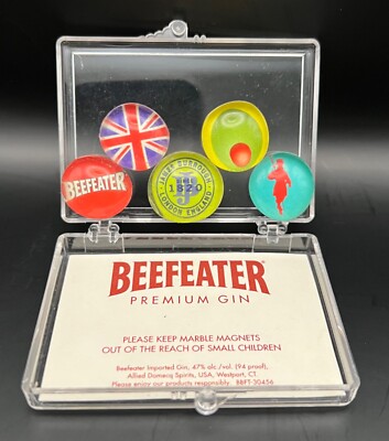 Beefeater Premium Gin Marble Magnets Set - New