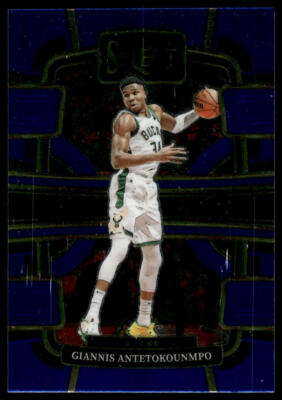 2023-24 Panini Select #60 Giannis Antetokounmpo Blue Milwaukee