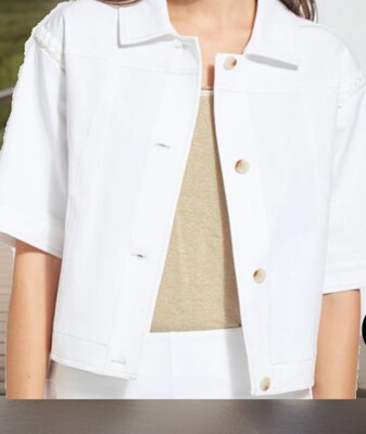 LYSSE New York 2975 Braided Crop Jacket Side L