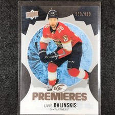 2023-24 UD Ice Hockey UVIS BALINSKIS Ice Premiers Rookie Base /999 #170