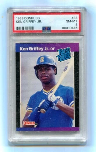 1989 Donruss KEN GRIFFEY JR. PSA 8 NM-MT #33 Seattle Mariners HOF