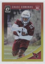 2018 Donruss Optic Rookies Red & Yellow Prizm Chase Edmonds #136 0e5z