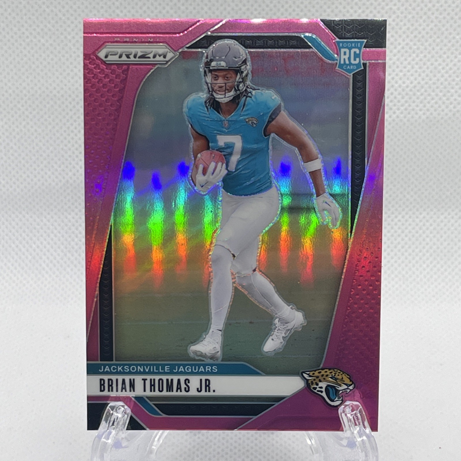 2024 Panini Prizm - Rookies Brian Thomas Jr. #314 Pink Prizm (RC)