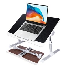 Laptop Desk for Bed, Adjustable Laptop Table with 5 Height Levels, Foldable a...