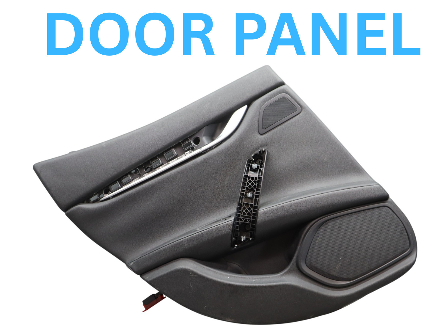 14-17 Maserati Ghibli Rear Left Side Interior Door Trim Panel Assembly Black Oem