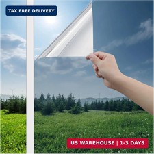 Haton Window Privacy Film One Way Window Tint for Home, Sun UV Blocking Heat Con