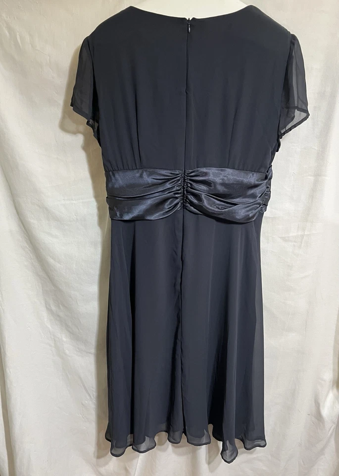 Mujer Talla 14 Gris Plata Cinta Cintura Baile de graduación Hada Dama Vestido Hada R Foto 2 de 4