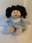 2 Cabbage Patch Kids Dolls - Signed Xavier Roberts Vintage Brown Hair Eyes