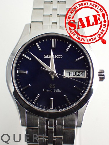 GRAND SEIKO Discontinued 9F Quartz Day Date Navy Men's SBGT017...