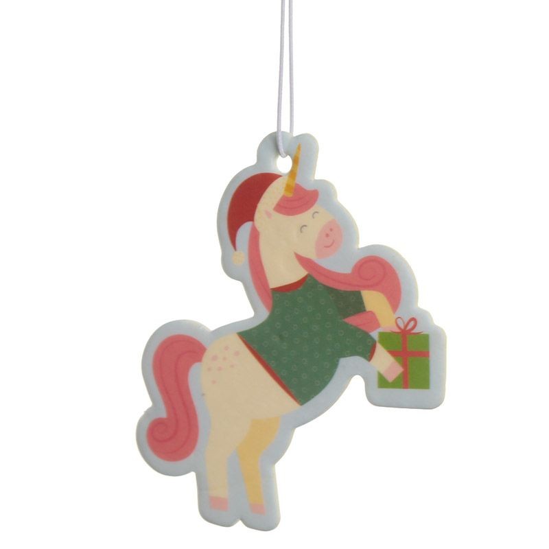 Christmas Unicorn Festive Friends Air Freshener Cookie Scent Xmas Jumper NEW