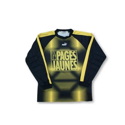 Maillot de foot vintage gardien Puma Les Pages Jaunes N°1 années 1990 - Photo 1/4
