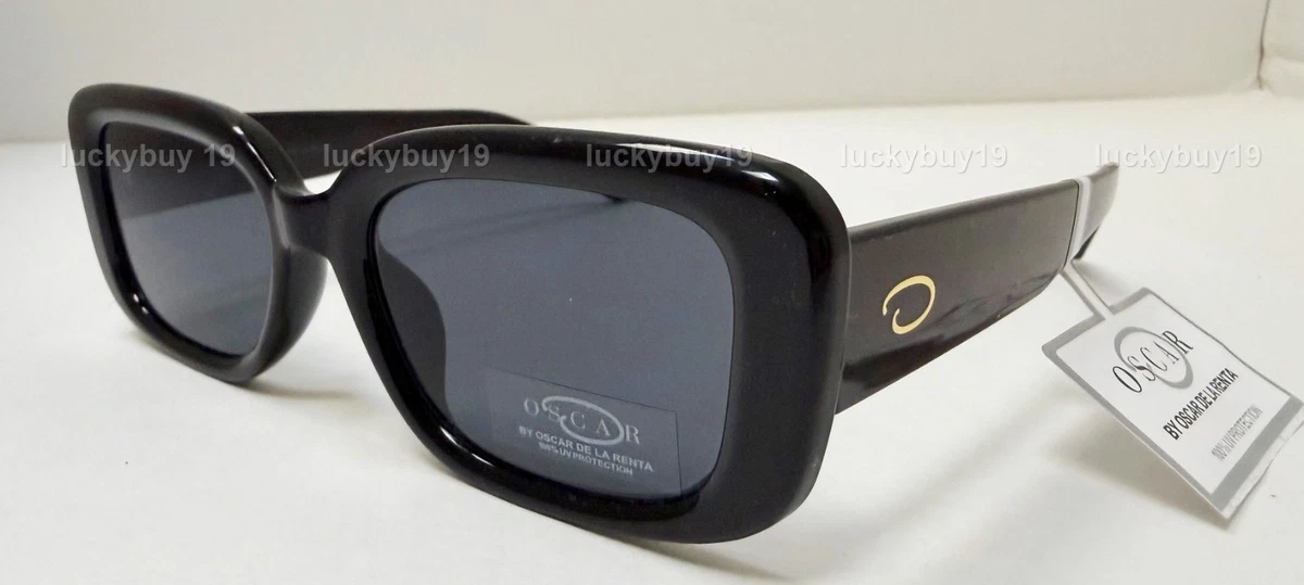 Oscar de la Renta Black Plastic Frame Sunglasses for Women  display picture 1