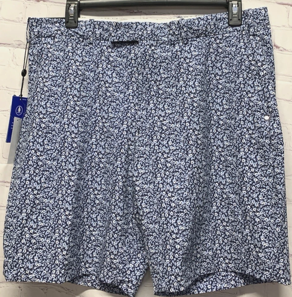 Pantalones Cortos de Golf RLX Ralph Lauren 9" Calce Clásico Floral Hombres Talla 36 Blanco Azul Nuevos con Etiquetas Foto 3 de 4