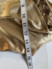 Aubade Camisole Champagne  XL Lace Trim, Nylon French Elegant READ. Measurements