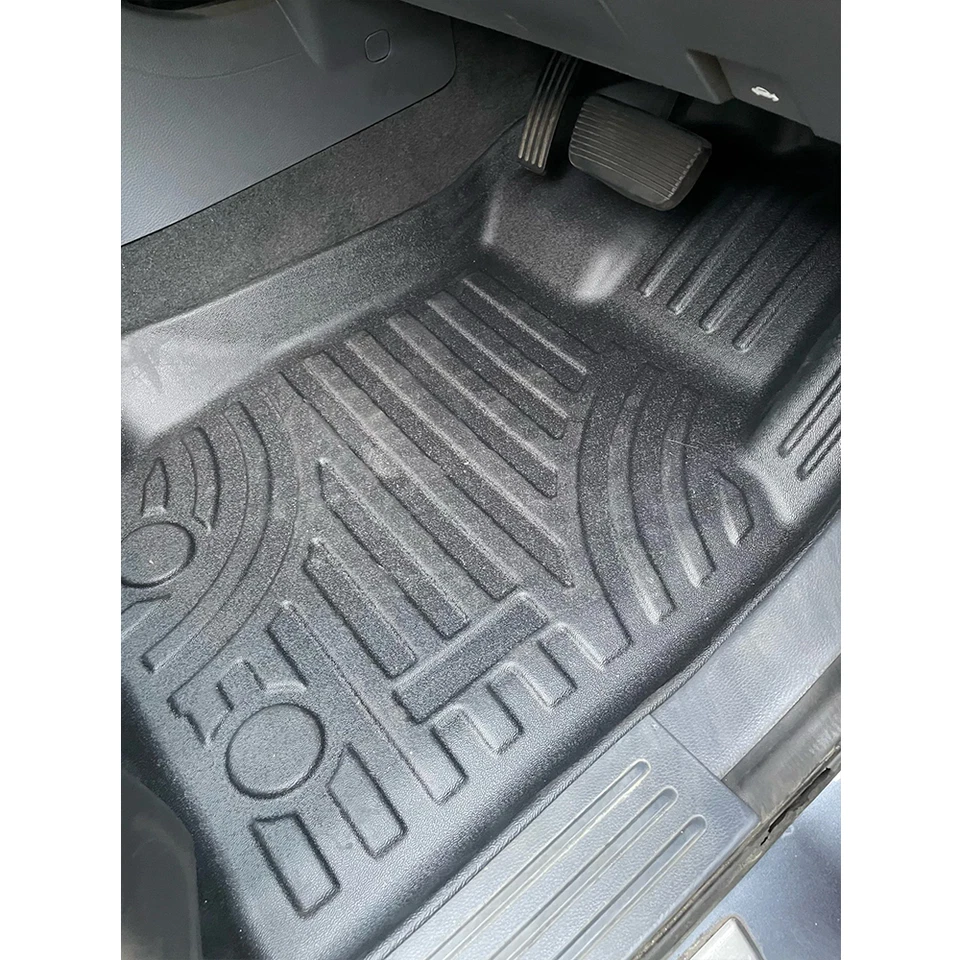 3PCS Rubber Floor Mats Accessories For Ford Ranger 2012-2021 Wildtrak T6 T7 T8 - Image 3 of 4