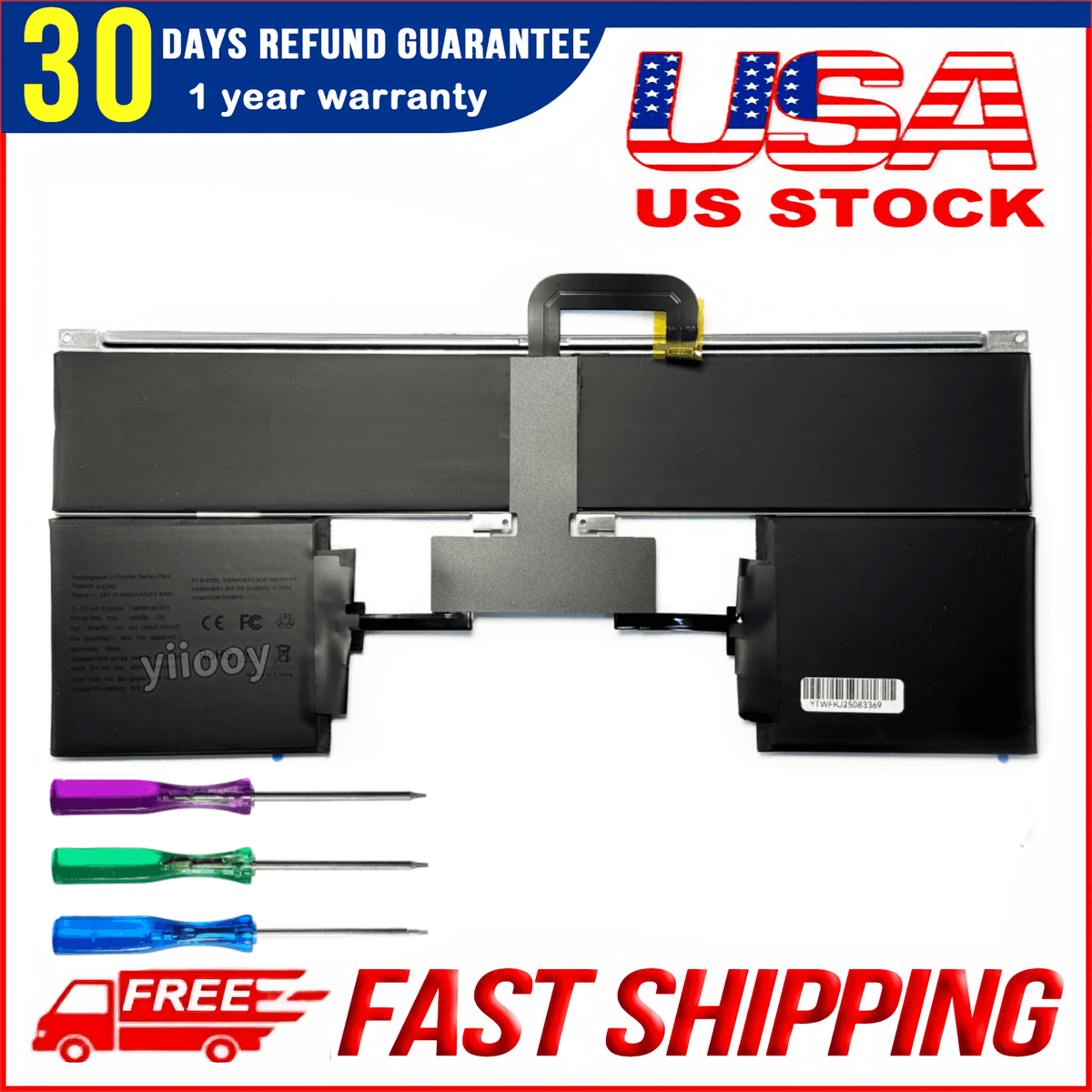 New Genuine A3240 Battery for Apple MacBook Air 13